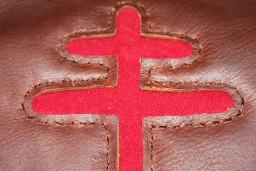 cross of Lorraine pouch, click to order